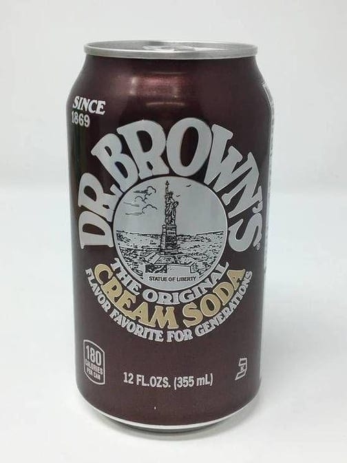 Dr. Brown Cream Soda.